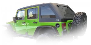 Jeep Wrangler JK Hard Top - DV8 Offroad - Fast Back - Black - `07-`18