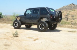 Jeep Wrangler JK Hard Top - DV8 Offroad - Fast Back - Black - `07-`18