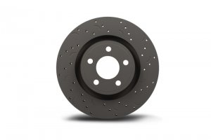 Jeep Gladiator Brake Rotors (2) - Front - Hawk Performance - Drilled And Slotted, Talon - 2020+