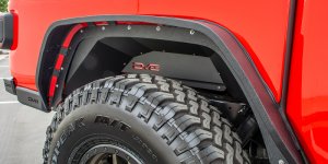 Jeep Gladiator Inner Fender Liners - Rear - DV8 Offroad - INFEND-04RB - Black - 2019+
