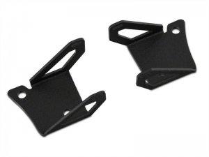 Jeep Wrangler JK Windshield Mounted Light Brackets - Raxiom - Textured Black - `07-`18