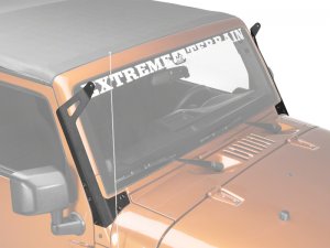 Jeep Wrangler JK Light Bar Windshield Mount - Upper Windshield - Raxiom - Textured Black - `07-`18