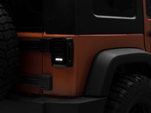 Jeep Wrangler JK LED Taillights - Raxiom - Black - `07-`18