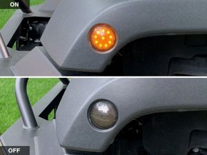 Jeep Wrangler JK Side Marker Lights - Raxiom - LED - Smoked - `07-`18
