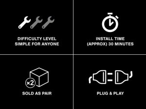 Jeep Wrangler JK Side Marker Lights - Raxiom - LED - Smoked - `07-`18