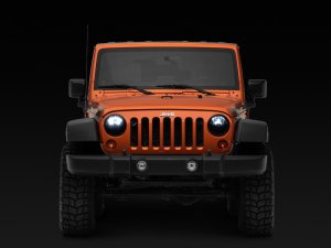 Jeep Wrangler JK LED Headlights - Raxiom - Axial Series - Black - `07-`18
