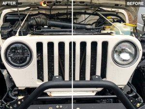 Jeep Wrangler JK LED Headlights - Raxiom - Axial Series - Black - `07-`18