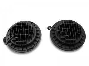 Jeep Wrangler JK LED Headlights - Raxiom - Axial Series Daymaker - Chrome - `97-`18