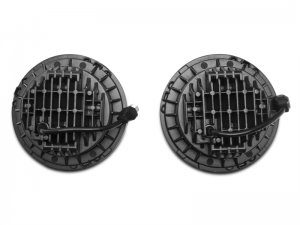 Jeep Wrangler JK LED Headlights - Raxiom - Axial Series Daymaker - Chrome - `97-`18