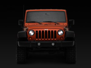 Jeep Wrangler JK LED Headlights - Raxiom - Axial Spider - Chrome - `07-`18