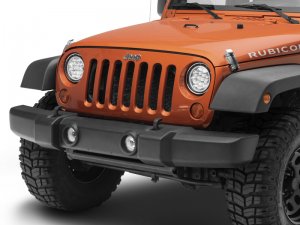 Jeep Wrangler JK LED Headlights - Raxiom - Axial Spider - Chrome - `07-`18