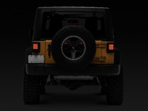 Jeep Wrangler JK LED Taillights - Raxiom - Black Housing (Smoked Lens) - `07-`18