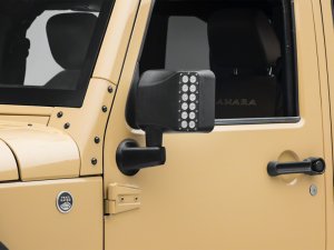 Jeep Wrangler JK Off-Road LED Manual Mirrors with Turn Signals - Raxiom - RAX - `07-`18