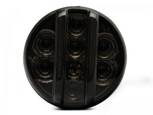 Jeep Wrangler JK LED Front Turn Signals - Front - Raxiom - Smoked - `07-`18