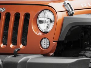 Jeep Wrangler JK LED Front Turn Signals - Front - Raxiom - Clear - `07-`18