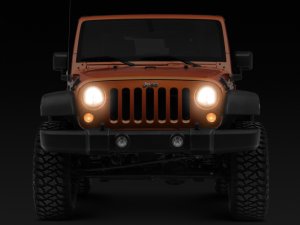 Jeep Wrangler JK LED Halo Headlights - Raxiom - LED - Chrome - `07-`18