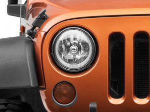 Jeep Wrangler JK LED Halo Headlights - Raxiom - LED - Chrome - `07-`18