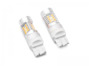 Jeep Wrangler JL Switchback LED Front Turn Signal Light Bulbs - Front - Raxiom - Axial Series - Cool White & Amber - `18-`24