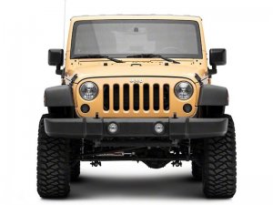 Jeep Wrangler JK LED Turn Signals w/ Halo - Front - Raxiom - Axial Series - Smoked - `07-`18