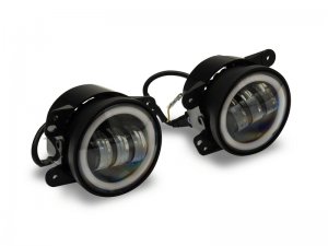 Jeep Gladiator Fog Lights - Raxiom - Axial Series Halo LED - Amber - `07-`23