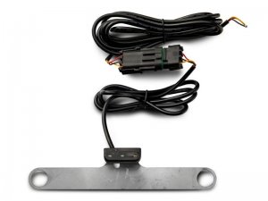 Jeep Wrangler JK License Plate Bracket w/ LED Brake Light - Raxiom - Axial Series - Textured Black - `07-`18