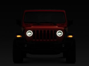 Jeep Wrangler JL LED Headlights - Raxiom - Axial Series - Black - `18-`22