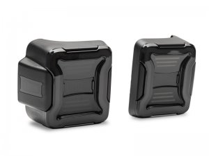 Jeep Wrangler JL LED Tail Lights - Raxiom - Smoked Lens - Black - `18-`22