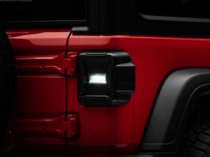 Jeep Wrangler JL LED Tail Lights - Raxiom - Smoked Lens - Black - `18-`22