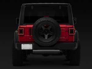 Jeep Wrangler JL LED Tail Lights - Raxiom - Smoked Lens - Black - `18-`22
