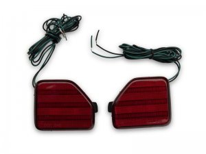 Jeep Wrangler JL Reflector Lamps - Rear - Raxiom - LED - Clear - `18-`23