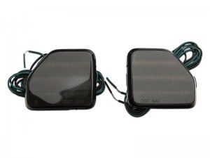 Jeep Wrangler JL LED Rear Bumper Reflector Lights - Rear - Raxiom - Smoked - `18-`23