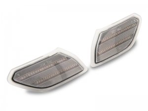 Jeep Wrangler JL Fender Flare Marker Lights - Front - Raxiom - Axial Series - Clear - `18-`23
