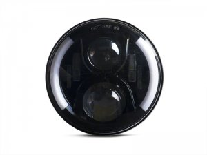 Jeep Wrangler JK LED Headlights - Raxiom - Partial Halo - Black - `97-`18