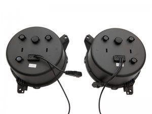 Jeep Wrangler JL LED Headlights - Raxiom - 9-Inch w/ DRL and Halo - Black - `18-`22