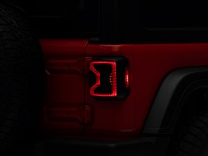 Jeep Wrangler JL LED Tail Lights - Rear - Raxiom - Smoked - `18-`23