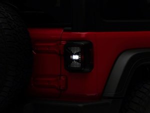 Jeep Wrangler JL LED Tail Lights - Rear - Raxiom - Smoked - `18-`23