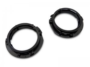 Jeep Gladiator Lighting Kit - Raxiom - 7-Inch Headlight Retro-Fit Kit w/ Harness- Black Housing (Clear Lens) - Black - `18-`23