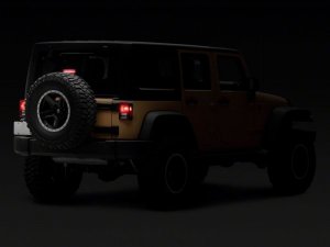 Jeep Wrangler JK Third Brake Light - Raxiom - Hyper Flash LED - Smoked - `07-`18