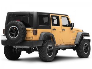 Jeep Wrangler JK LED Taillights - Raxiom - Axial Series LED Halo - Dark Smoked - `07-`18