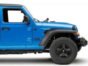 Jeep Gladiator LED Light Bar with Hood Mounting Brackets - Raxiom - Axial Series 30-Inch Single Row - Textured Black - `18-`23