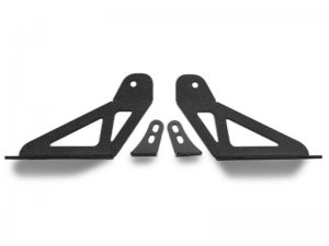 Jeep Gladiator LED Light Bar with Hood Mounting Brackets - Raxiom - Axial Series 30-Inch Single Row - Textured Black - `18-`23