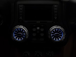 Jeep Wrangler JK LED Ambient Vent Lighting Kit - Raxiom - Multi-Color RGB - `11-`18