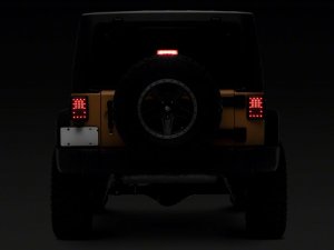 Jeep Wrangler JK LED Tail Lights - Rear - Raxiom - Axial Series - Black - `07-`18