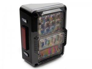 Jeep Wrangler JK LED Taillights - Raxiom - Axial Series Lux - Black Housing (Clear Lens) - `07-`18