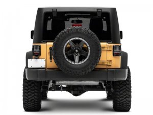 Jeep Wrangler JK LED Taillights - Raxiom - Axial Series Lux - Black Housing (Clear Lens) - `07-`18