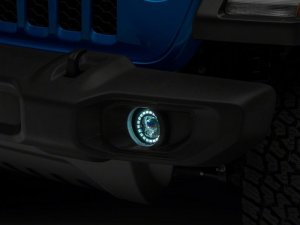 Jeep Gladiator Fog Lights - Raxiom - Axial Nighthawk LED with DRL Halos - `20-`23