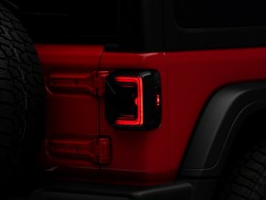 Jeep Wrangler JL LED Taillights - Rear - Raxiom - Axial Series - Smoked - `18-`23