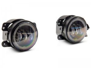 Jeep Wrangler JK Fog Lights - Raxiom - Axial Series 4-In LED w/ Halo - White - `07-`18