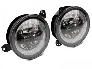 Jeep Wrangler JL LED Headlights - Raxiom - RGB Halo - Black - `18-`22