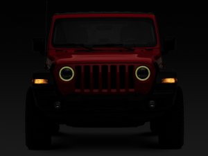 Jeep Wrangler JL LED Headlights - Raxiom - RGB Halo - Black - `18-`22